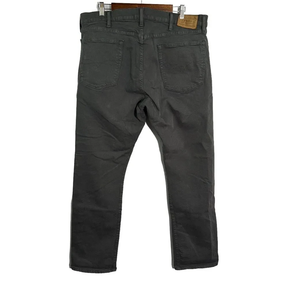 $168 Polo Ralph Lauren Jeans Mens‎ The Hampton Relaxed Straight Gray 38x32